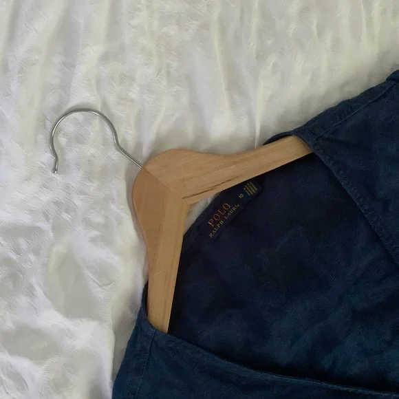 New Ralph Lauren Maxi Linen Navy Maxi Dress - Picture 5 of 16